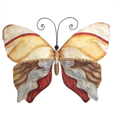 EANGEE HOME DESIGN Eangee Home Design m2029 Butterfly Wall Decor; Pearl Tan & Brown m2029